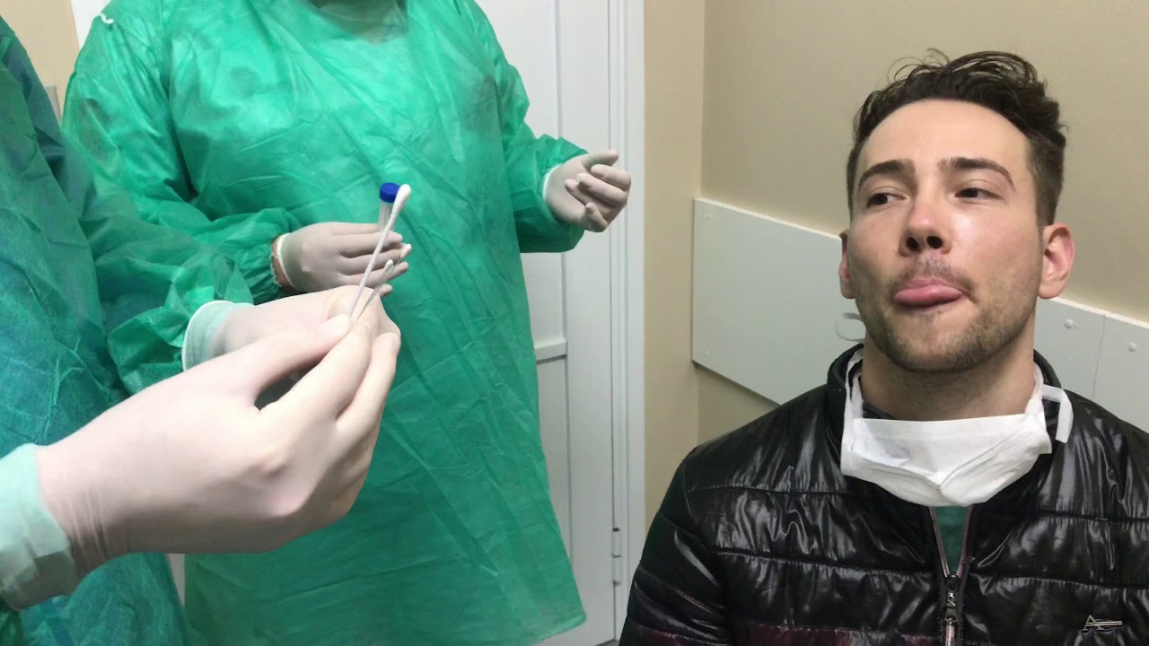 Coleta de swab combinado (nasofaringe/orofaringe)