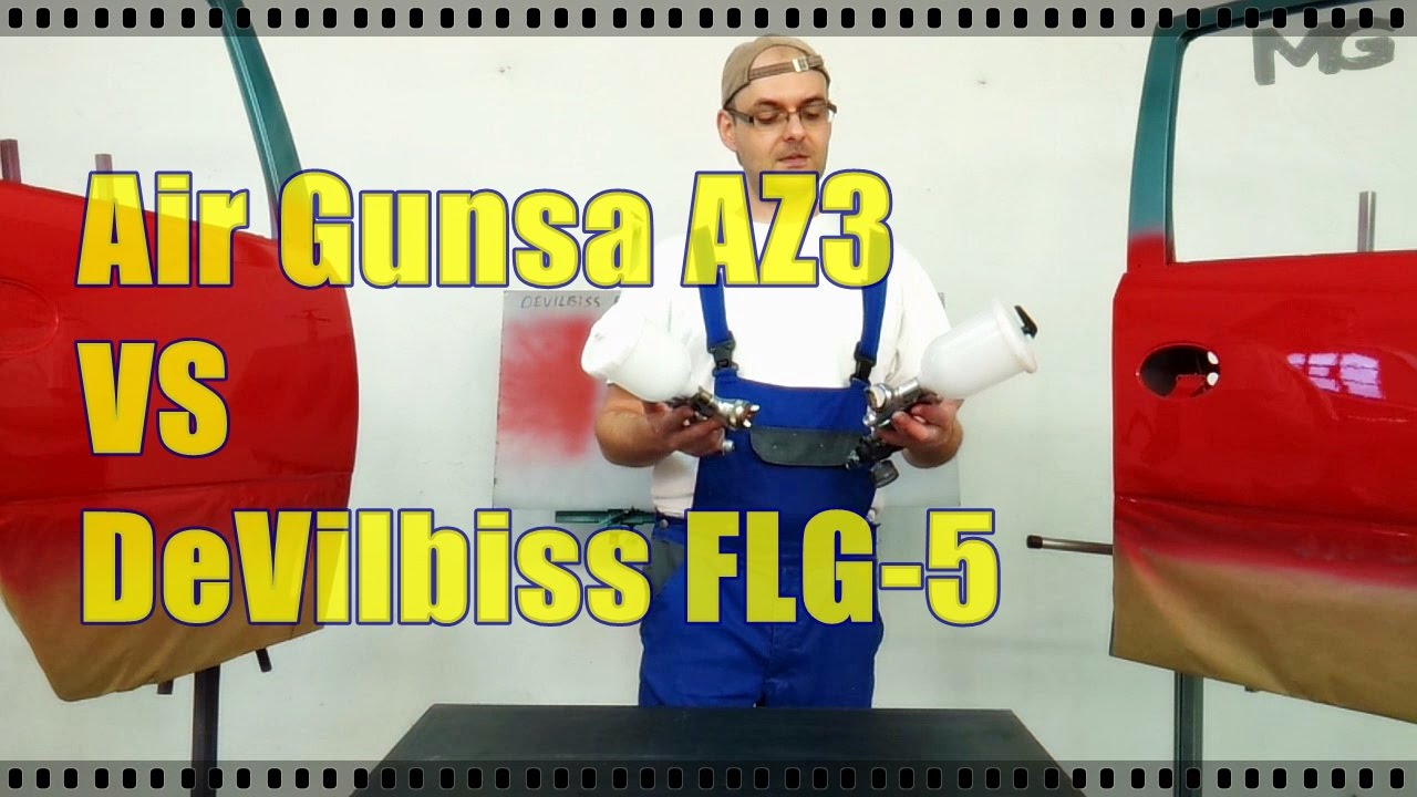 Air Gunsa Az3 vs DeVilbiss FLG 5 - TEST & DEMO