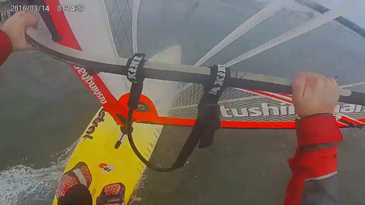 OLDSKOOL windsurfing on the screamer 2 (Mistral) (20190928)