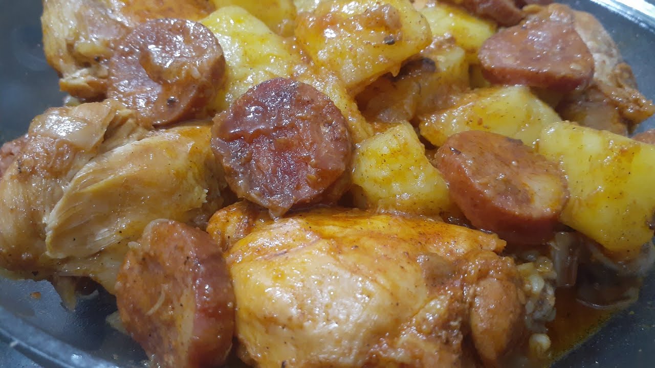 Coxa e sobrecoxa de frango na panela de pressão sem água / Apenas 10 min na pressão