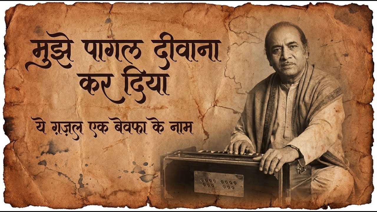 मुझे पागल दीवाना कर दिया Mujhe Pagal Deewana Mehdi Hassan Sahab Bewafa Ishq Ghazal #bewafa #sadsong