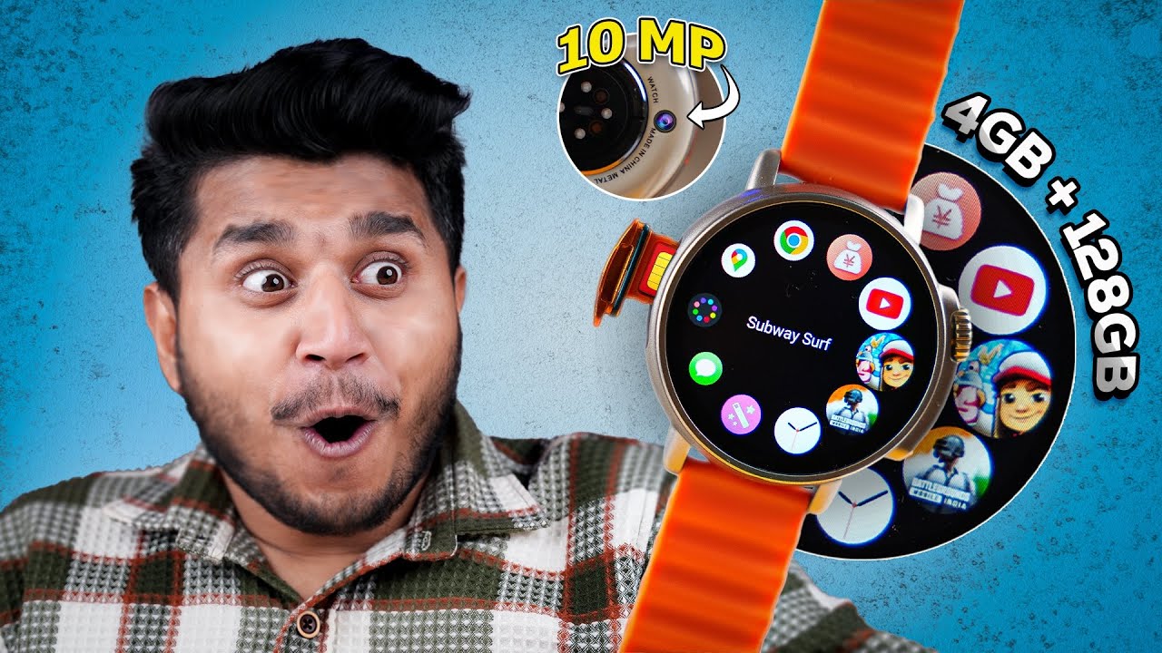 First 5G Android Smartwatch in Round Dail Look⚡️|| With 4GB Ram+64GB Rom🔥|| 10MP HD Camera💥||