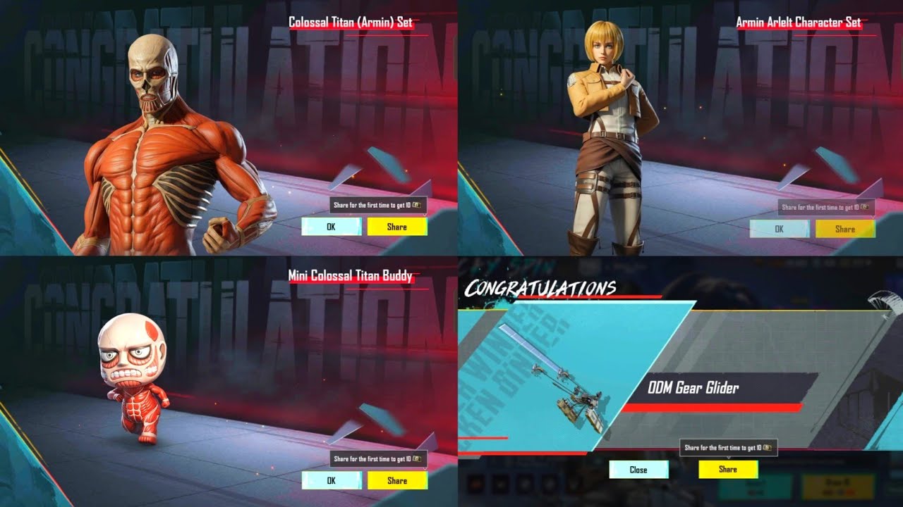Attack On Titan Prize Path Crate Opening Pubg Mobile | Attack On Titan Lucky Spin Crate Opening Pubg