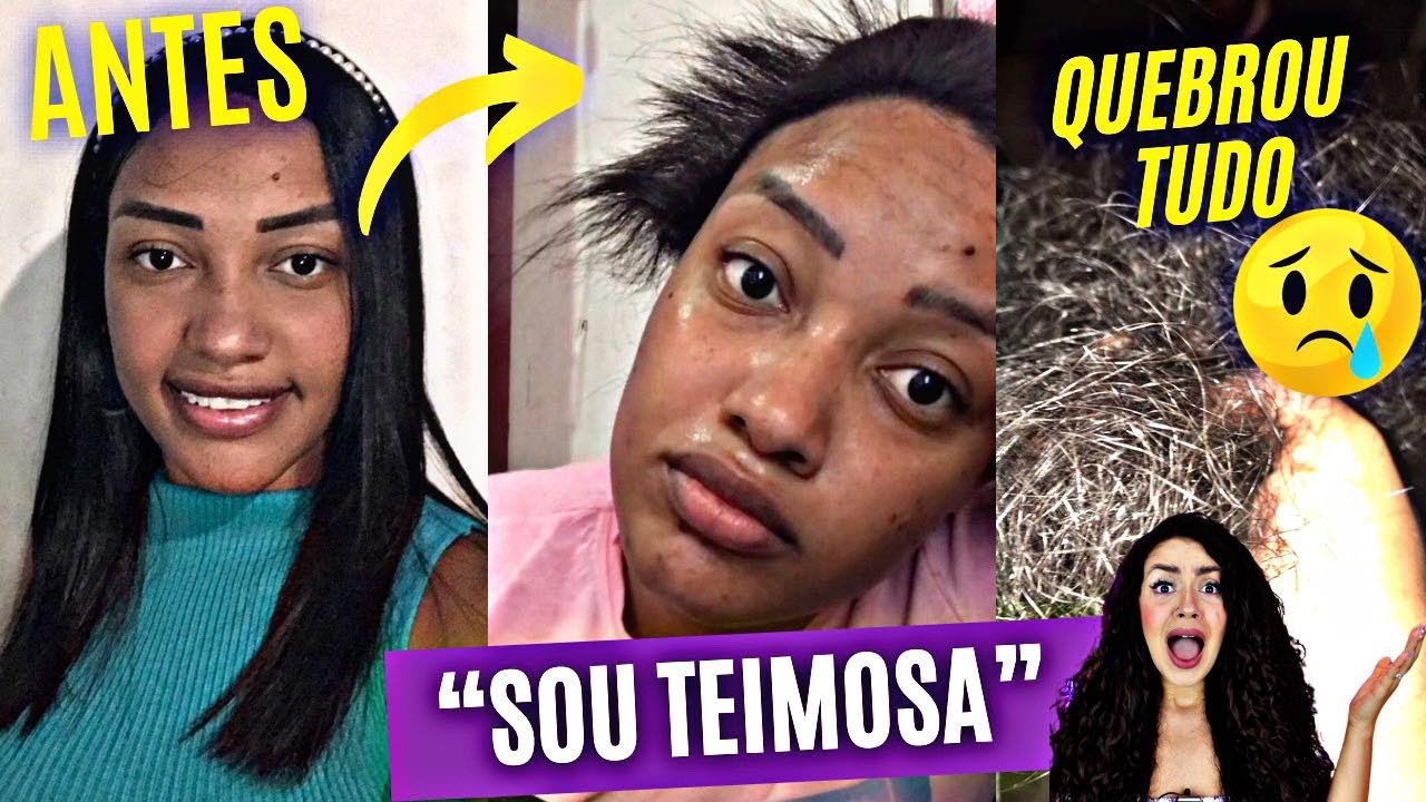 GRAVE CORTE QUÍMICO! MISTUROU RELAXAMENTO COM BOTOX E PROGRESSIVA E QUEBROU TODO O CABELO!!!