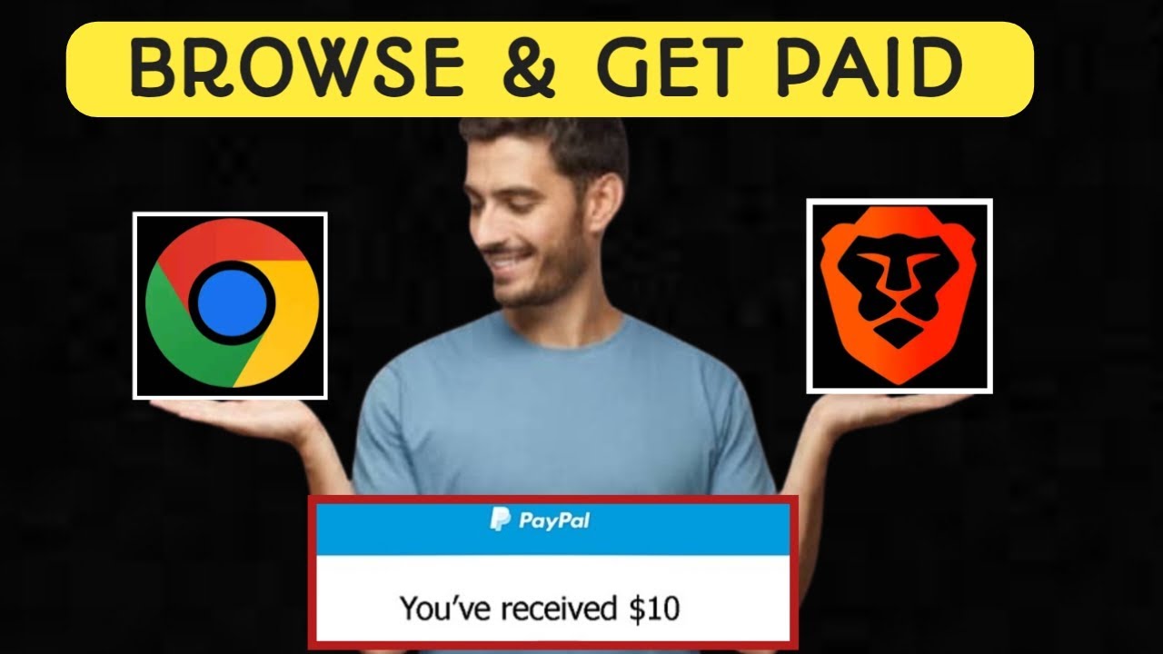 Зарабатывайте деньги, просматривая веб-страницы, используя Brave + Chrome (2 приложения) / пошаго...