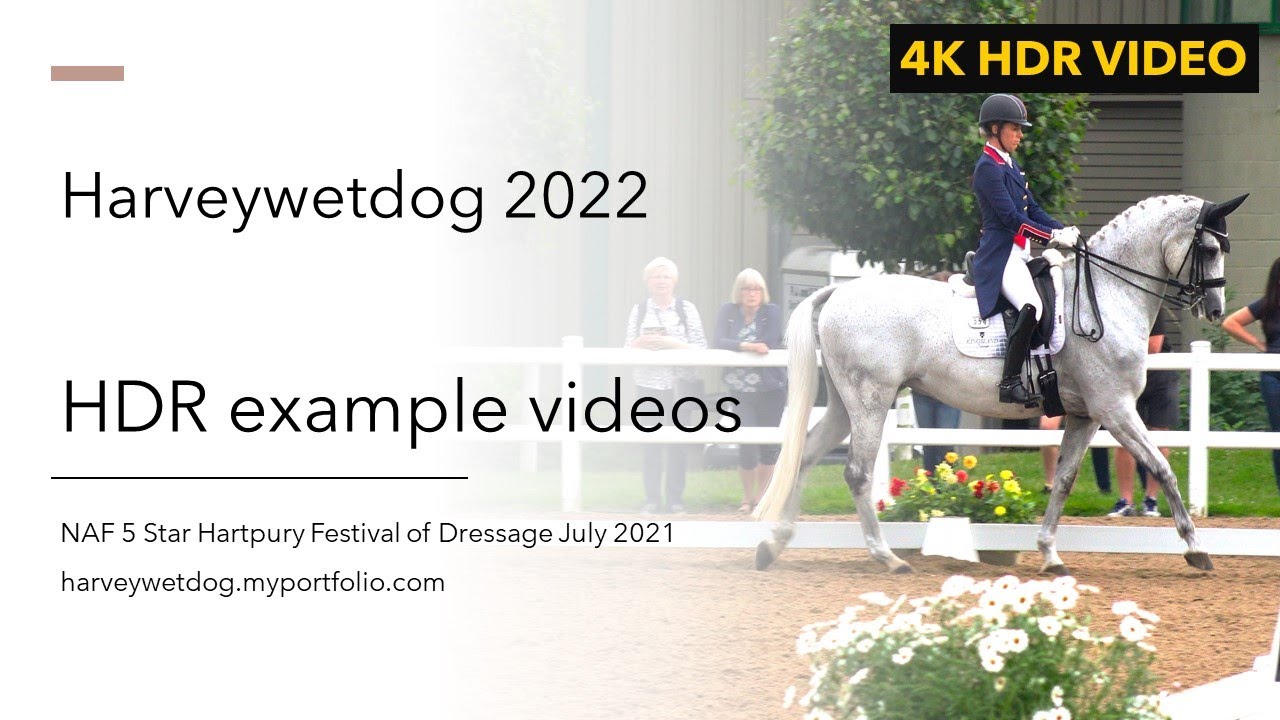 HDR example of Grand Prix test; NAF 5* Hartpury Festival of Dressage 2021