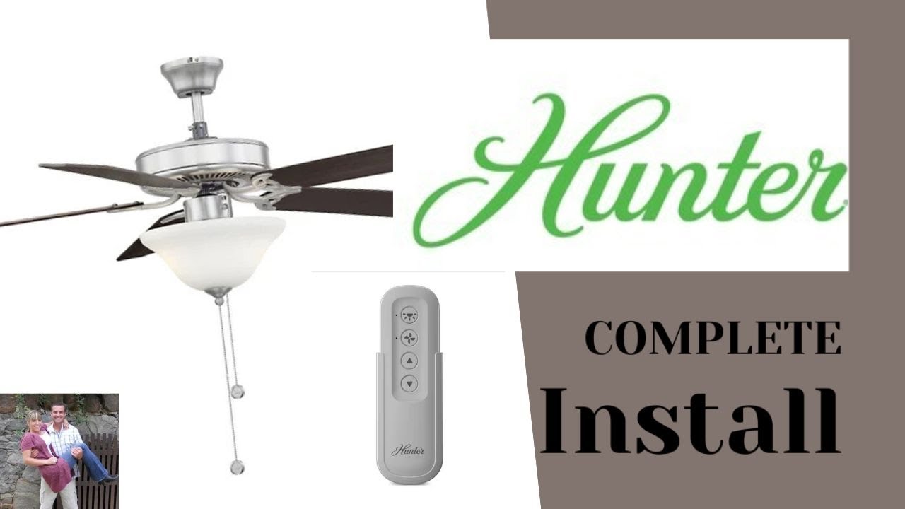 Hunter Ceiling Fan Remote Control Installation How To
