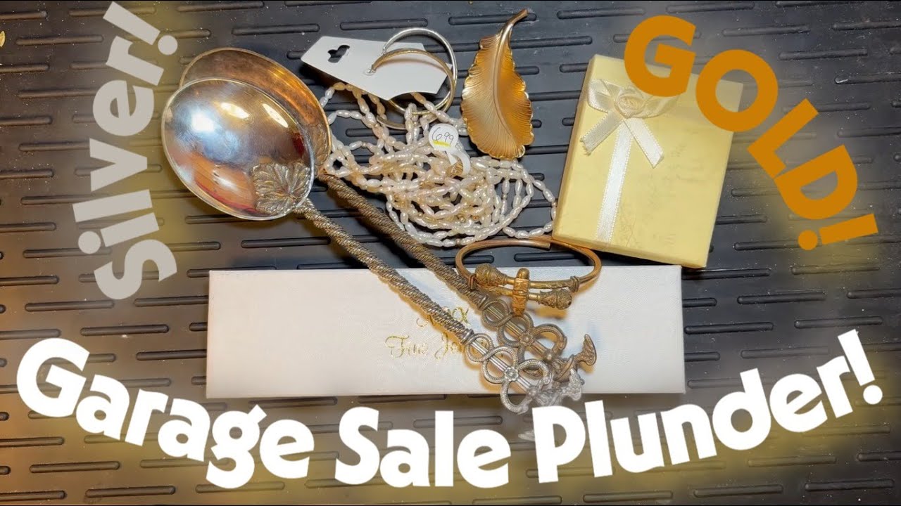 Pearls, Gold, Sterling, Treasure! Summer Garage Sale Season Plunder! 