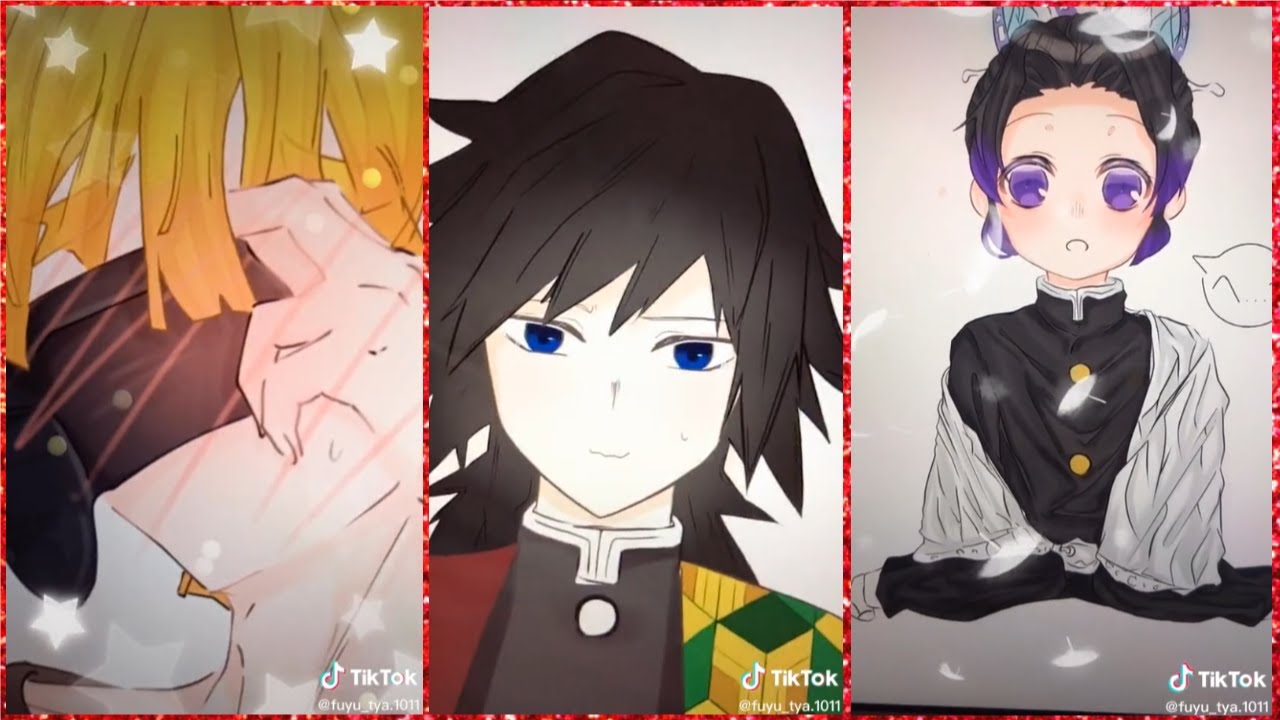 【鬼滅の刃】TikTok　イラスト紹介冬茶さん