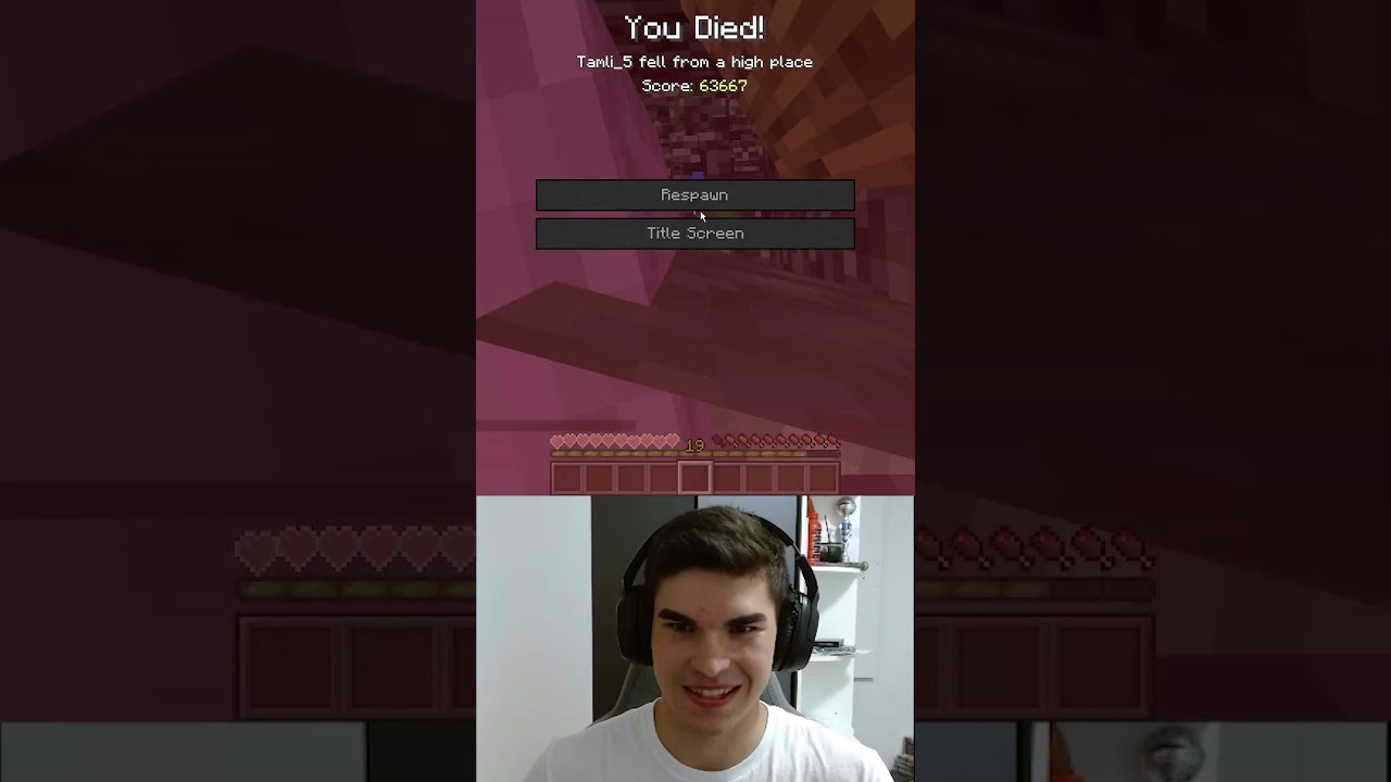 SKOK IZ NEBA DO TAL #tamli #slo #botcraft #merchvopisu  #minecraft #short