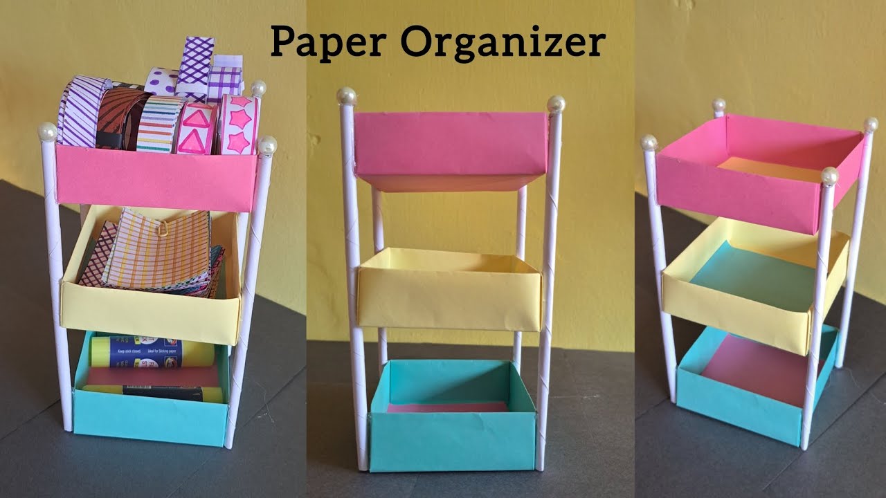 Diy paper Organizer | Mini Organizer | Asthetic paper Organizer #organizer #diy  @Heenakcrafts