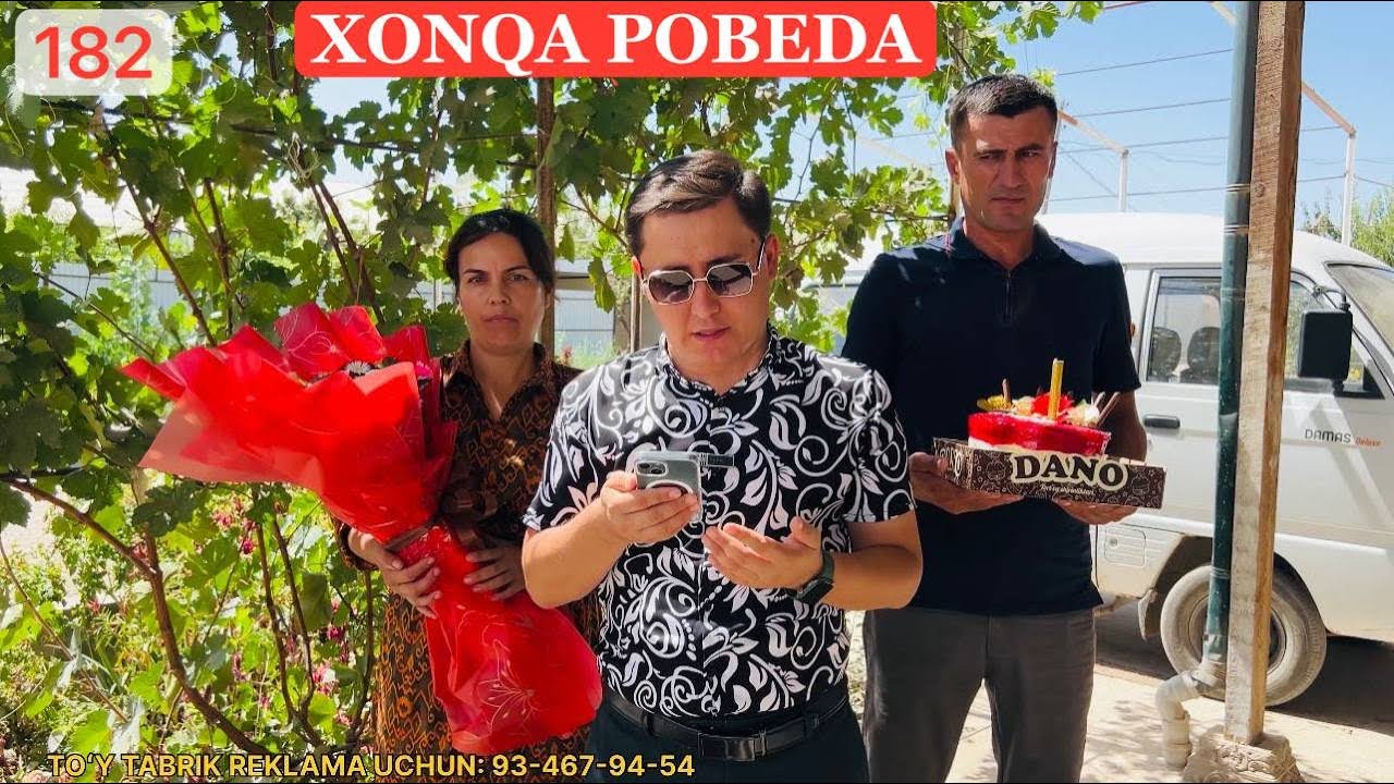 XONQA POBEDA TABRIK LOYIHASI 182-SONIDA AYSHAJON VA FOTIMAJONLARNI TABRIKLADIK🎁📽🎶🎤✅️💫