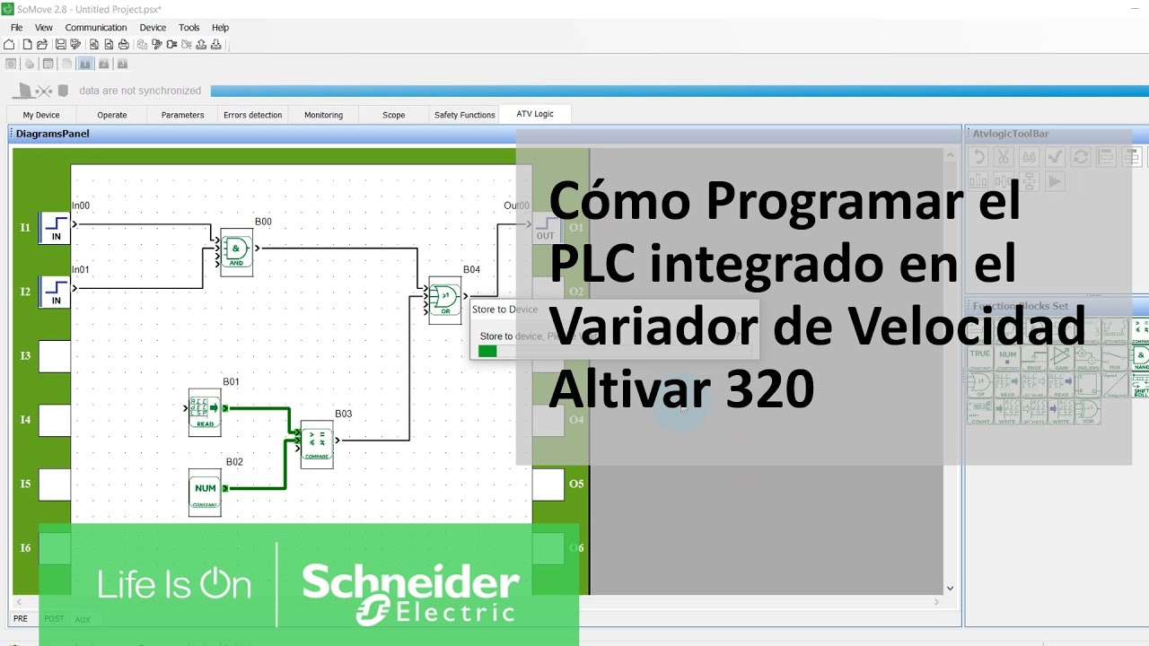 Cómo Programar el PLC embebido del ATV320