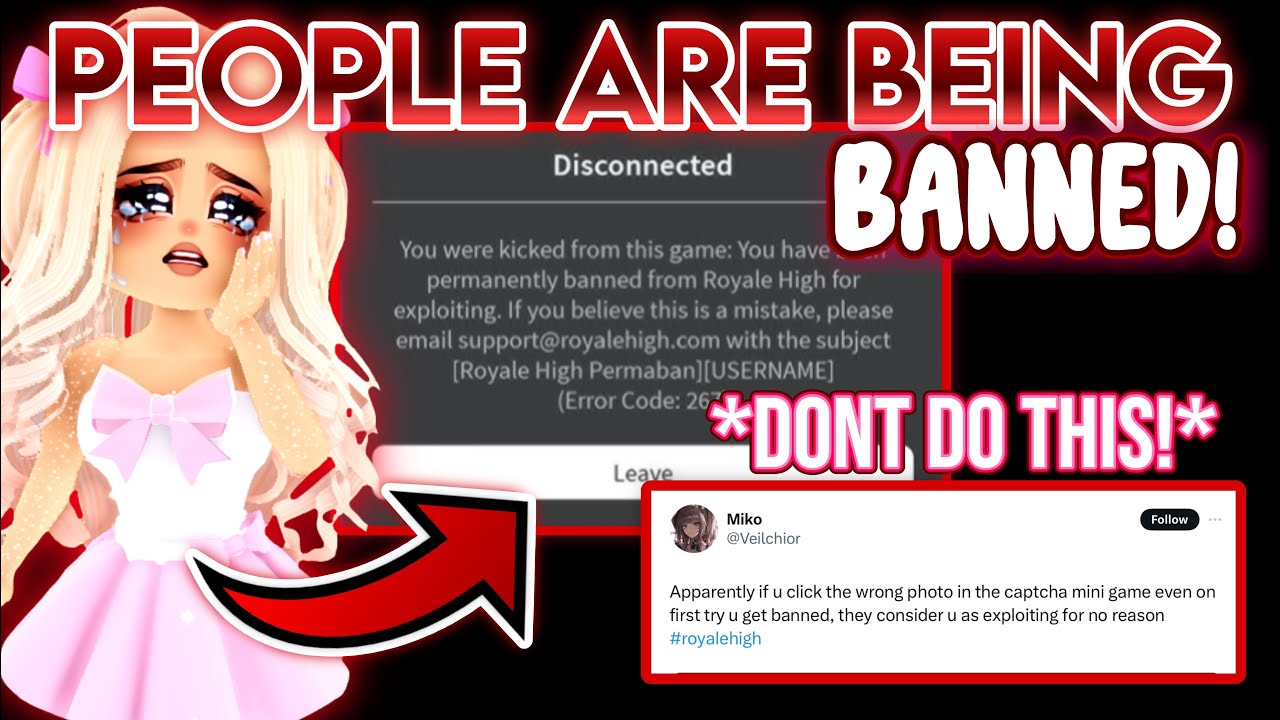 ROYALE HIGH IS BANNING PLAYERS BECAUSE OF THIS GLITCH..?.😰 ‼️DO NOT DO THIS‼️ *SPREADING AWARENESS*