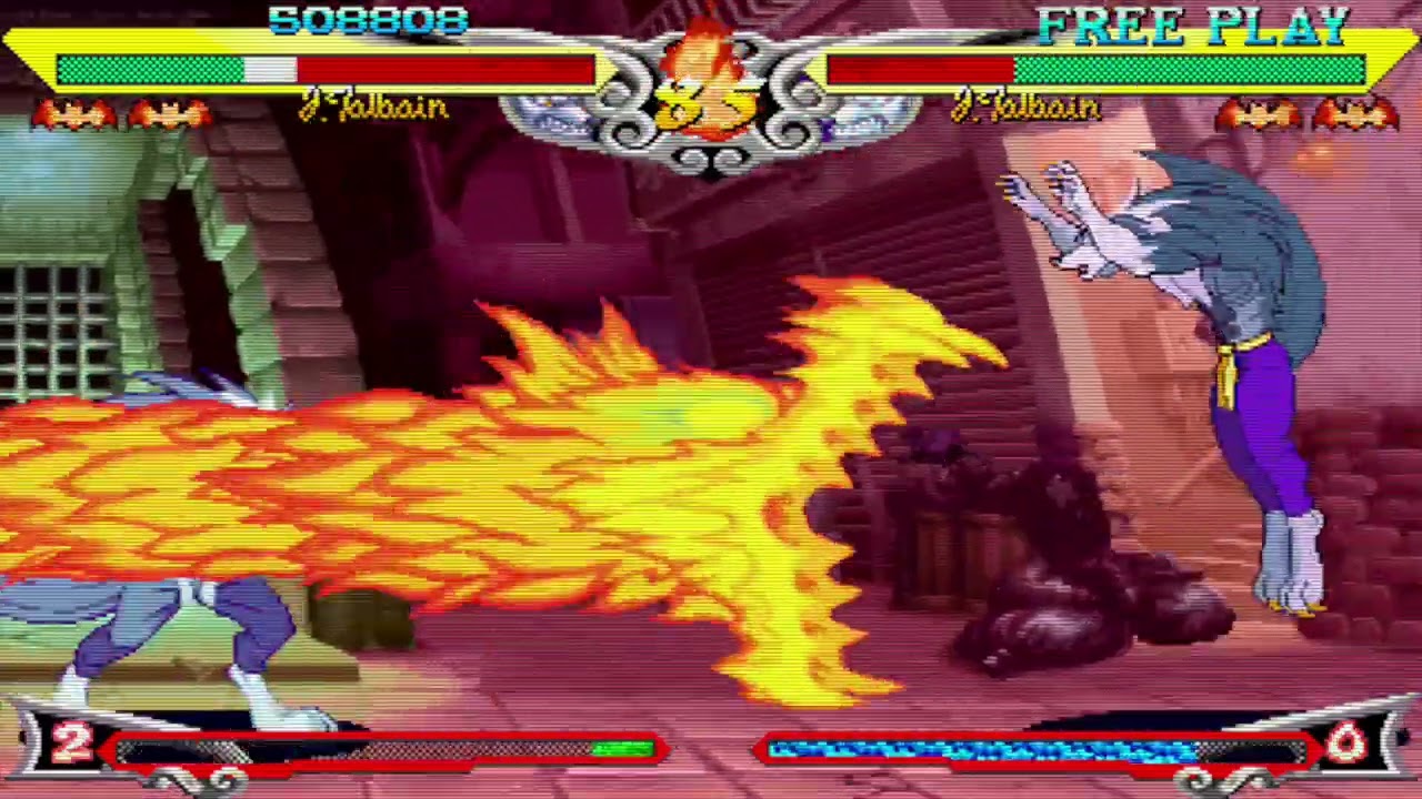 Darkstalkers 3 Jon Talbain vs Dark Talbain 