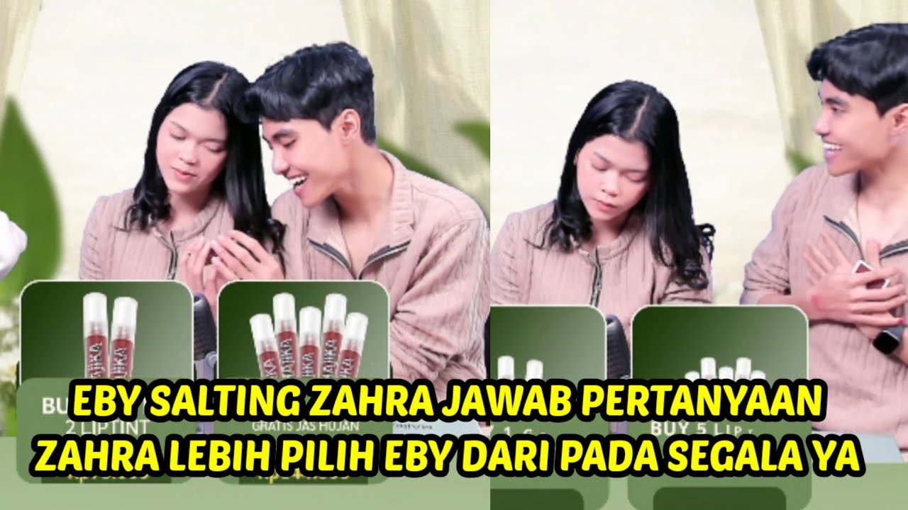 Eby salting zahra jawab pertanyaan netizen, zahra pilih eby dari pada segalanya