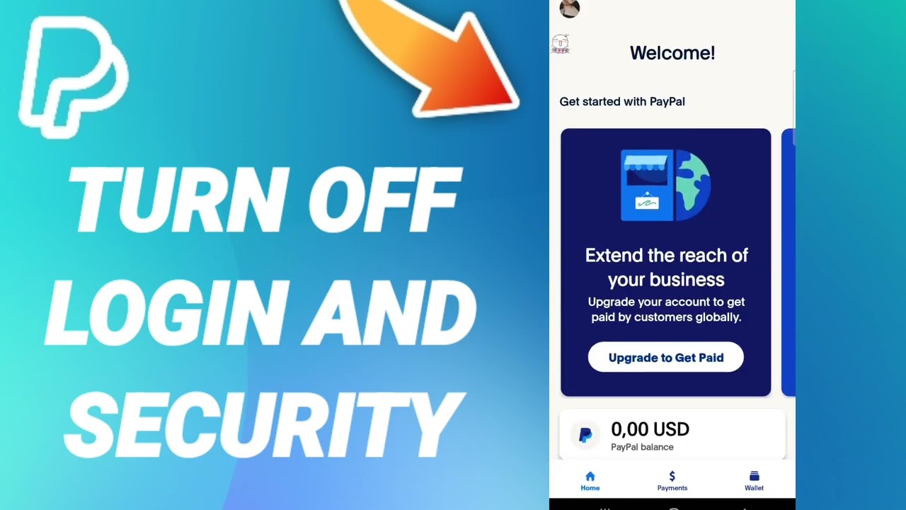 How Turn Off Login And Security On PayPal App