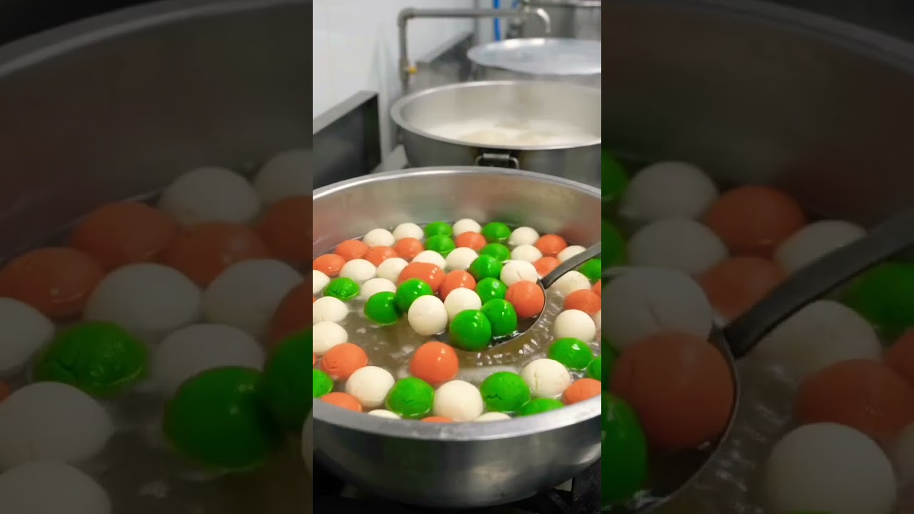 meaning factory mein tirange 🇮🇳🇮🇳 colour ka rasmalai #nonfollowers #independenceday  #highlights