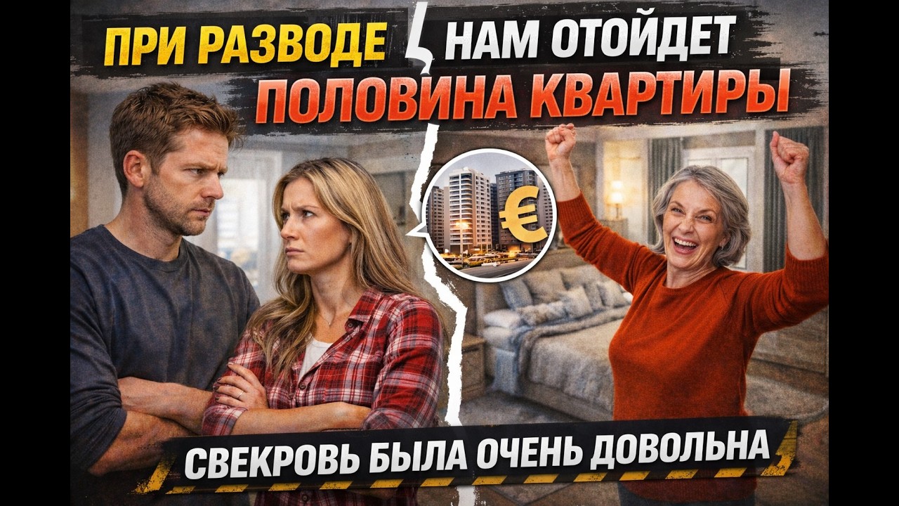 При разводе нам отойдет половина квартиры – свекровь была очень довольна происходящим