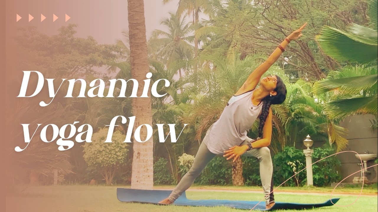 Dynamic yoga flow for beginners - Learn Extended side angle and Reverse triangle pose