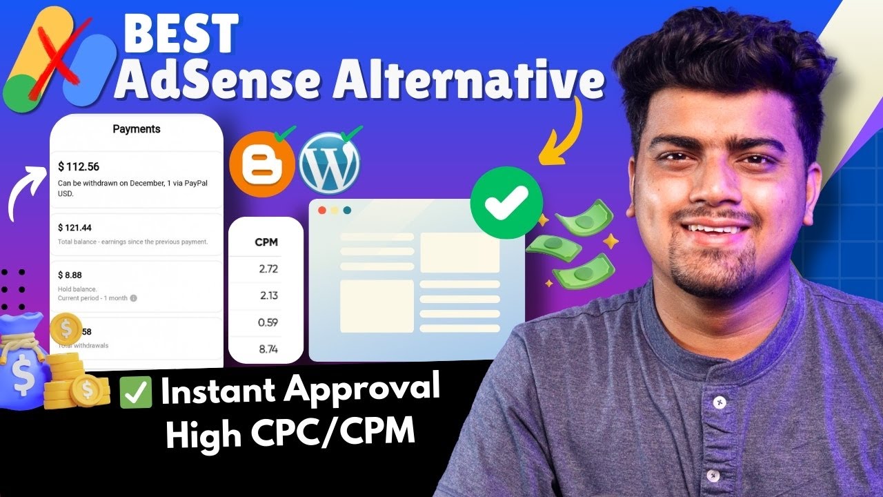 High-Paying Google Adsense Alternatives 2024✅ Instant Approval with High CPC/CPM | Monetag