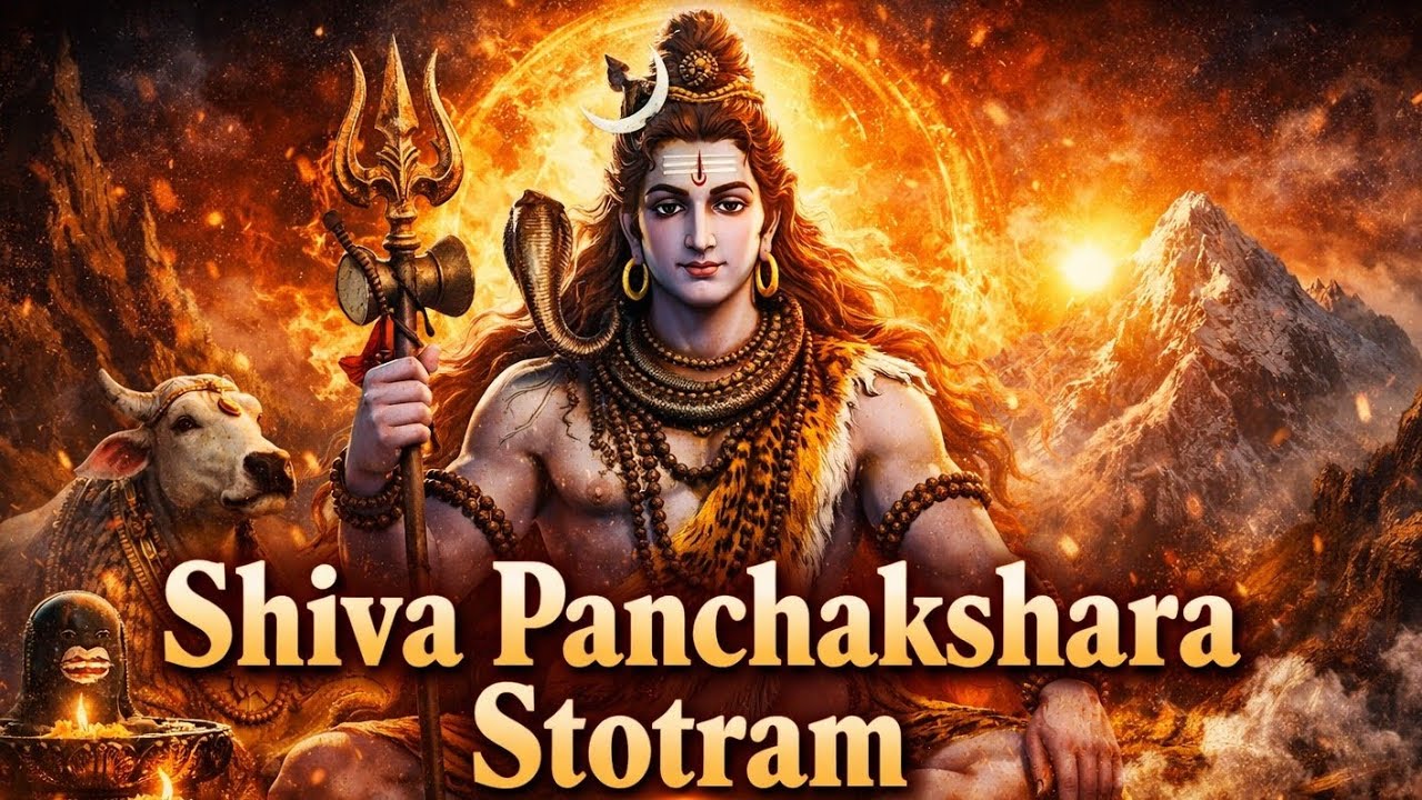 Listen Daily: Shiva Panchakshara Stotram | Om Namah Shivaya Chant | Lord Shiva Blessings