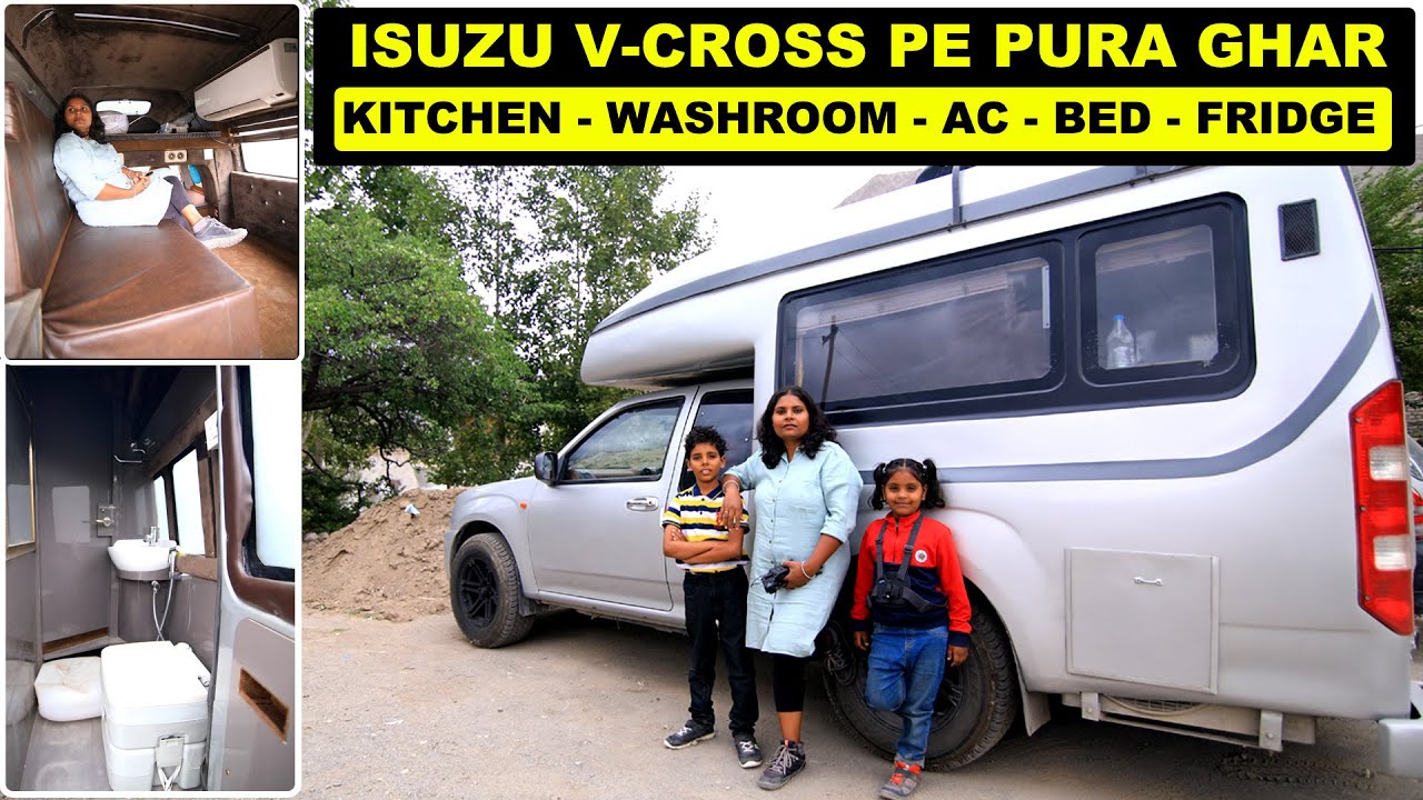 VLOG 124 / CAMPER VAN BUILT ON ISUZU V-CROSS / SUV CONVERTED INTO MOTORHOME / INDIAN CAMPER / RV