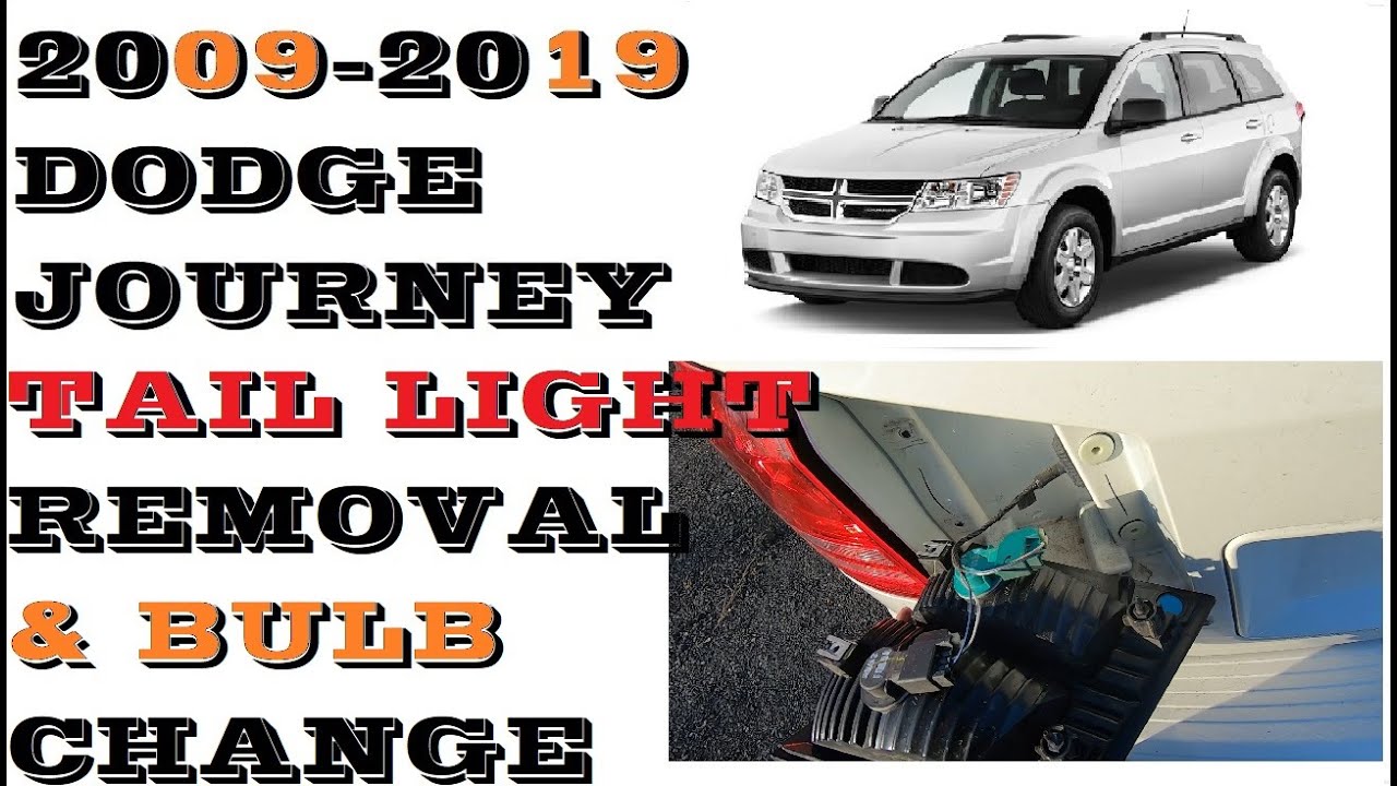 Как заменить лампочки в задних фонарях Dodge Journey 2009-2019
