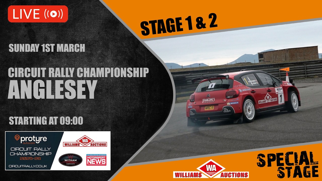 LIVE! Lee Holland Stages - Stage 1 & 2 - Protyre Circuit Rally Championship 2025/26