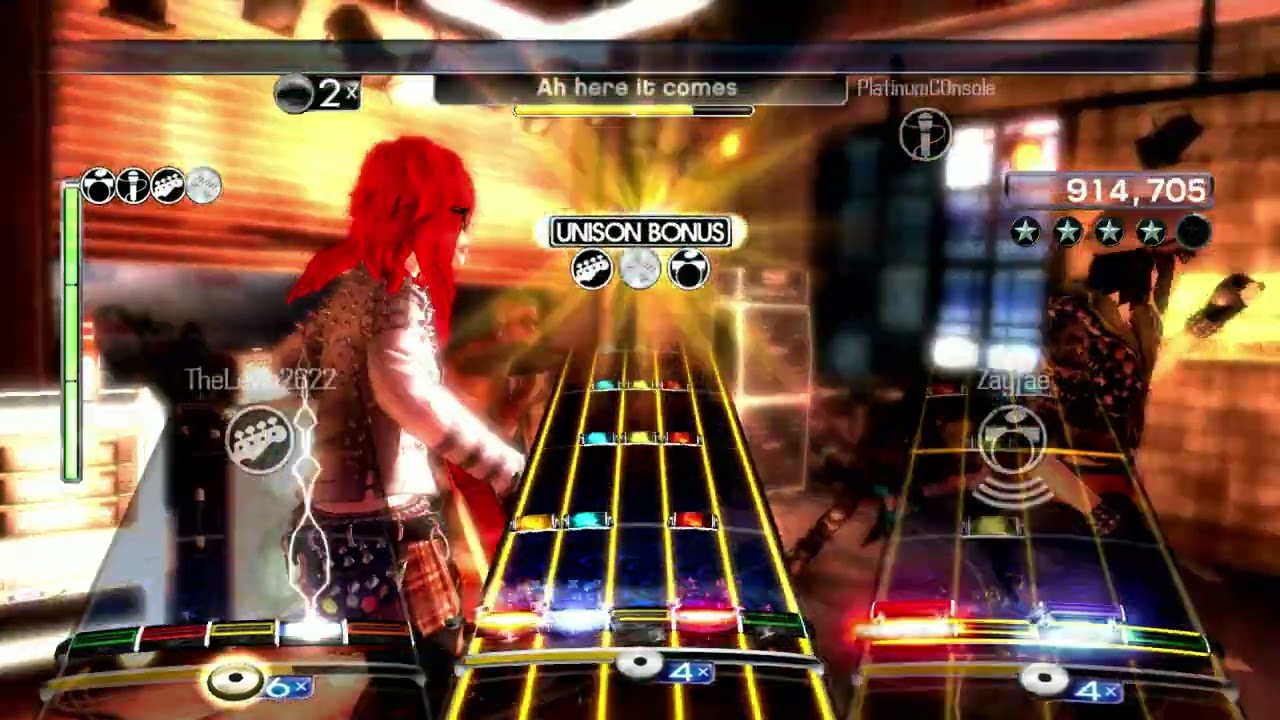 Rock Band 2 DX Teen Age Riot - Sonic Youth Online Full Band Gold Stars