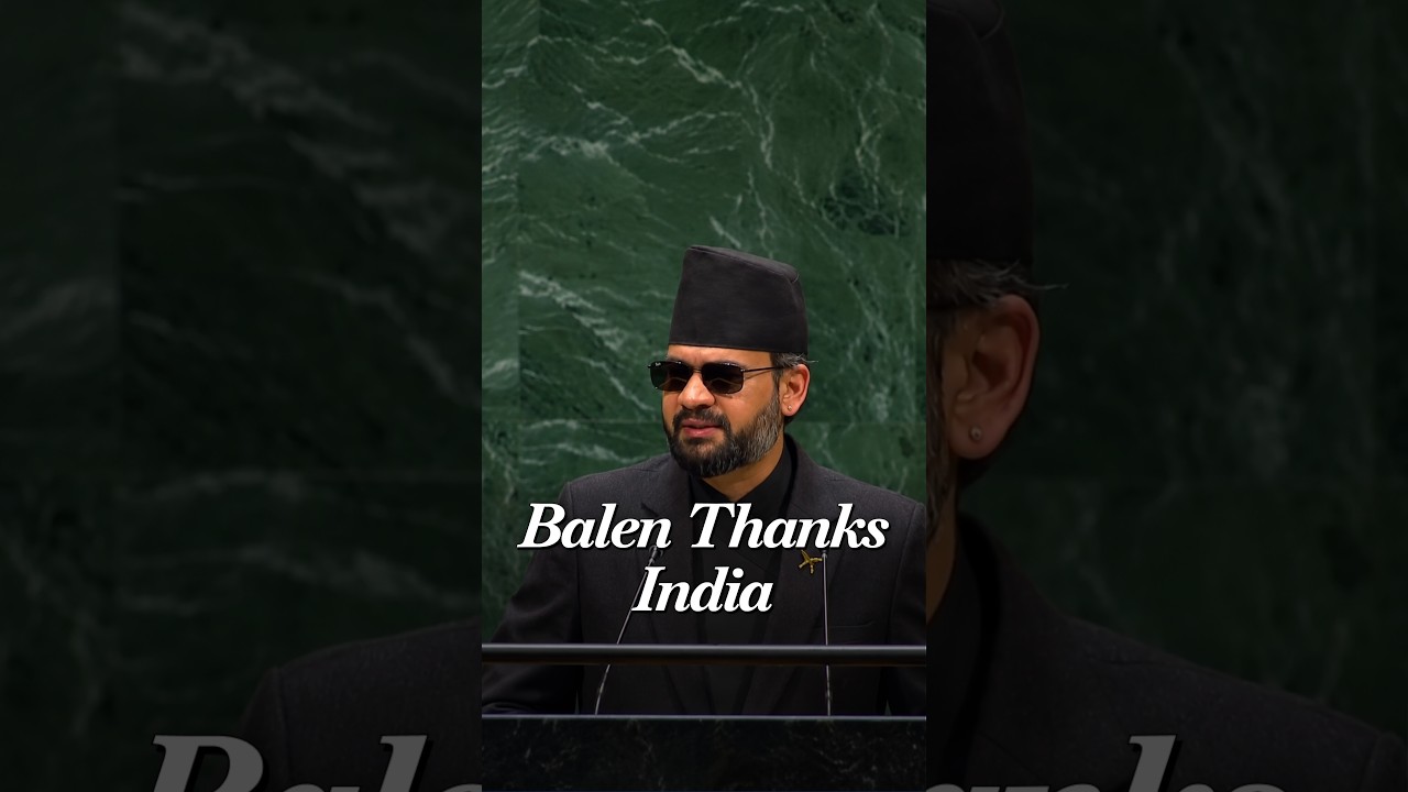 Nepal PM Balen Shah Thanks India at UNGA for Prompt Flash Flood Aid, Seeks Climate Cooperation