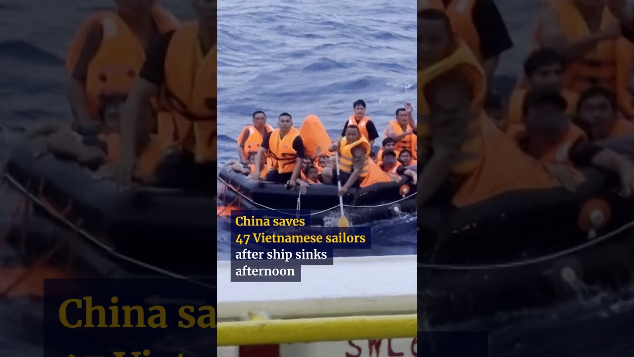China saves 47 Vietnamese sailors after ship sinks
