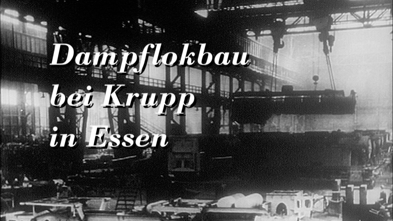 Dampflokbau bei Krupp in Essen