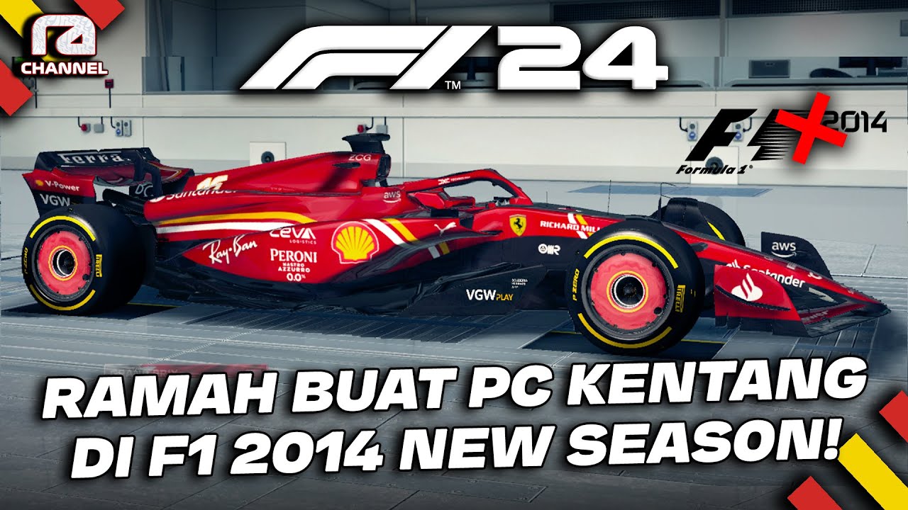 GUA MAININ F1 MUSIM 2024 DI GAME F1 2014!😍- F1 2014 Mod 2024 Season (PC) Indonesia