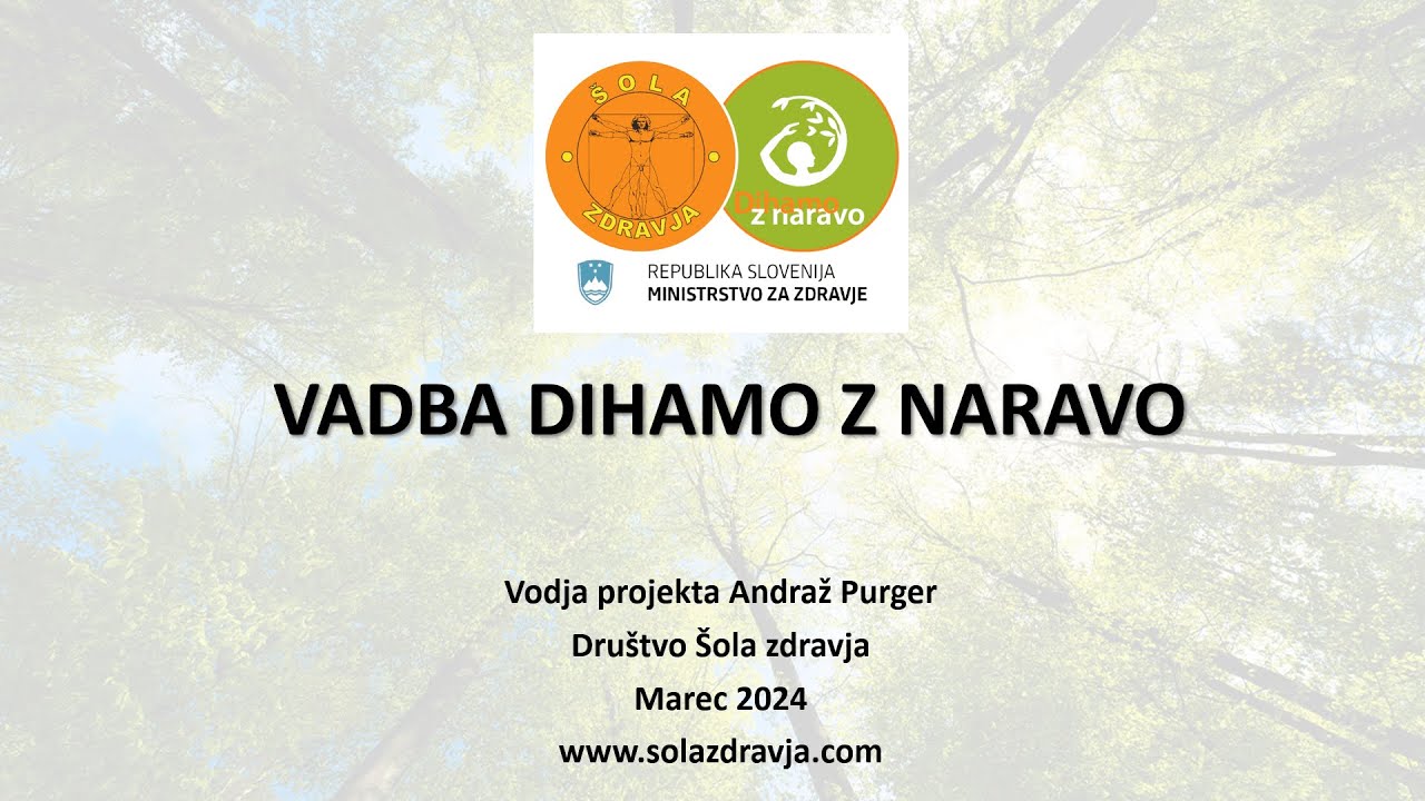 Vadba Dihamo z naravo 2024