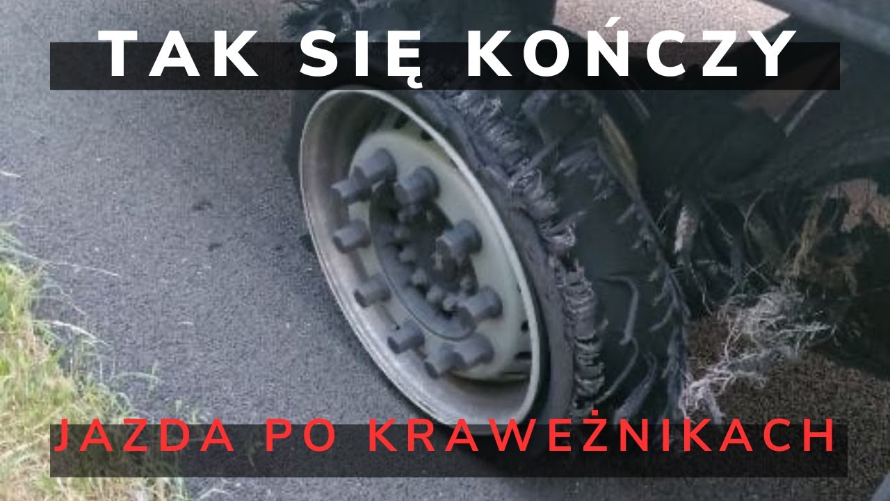 Jak łatwo uszkodzić ciężarówkę - ciężkie rozładunki Francja!