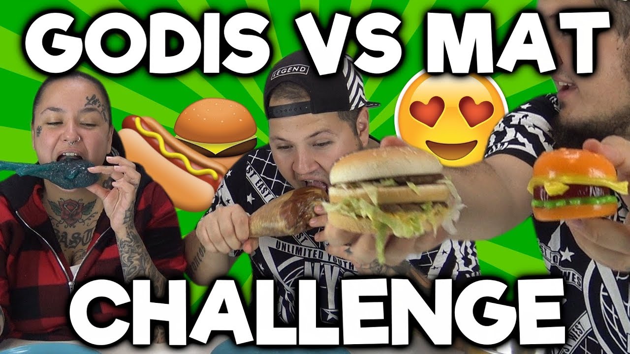 Godis VS Mat Challenge - Gummy VS Real Food