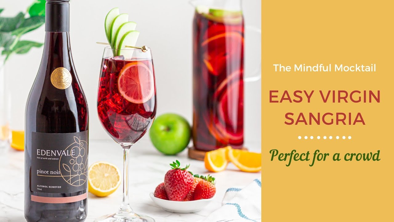 Virgin Sangria Recipe | Non-Alcoholic Sangria Mocktail - The Mindful Mocktail