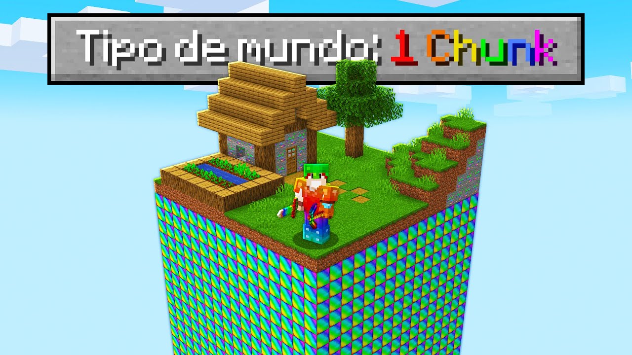 ZERANDO O MINECRAFT EM UMA CHUNK DE MINÉRIO SECRETO