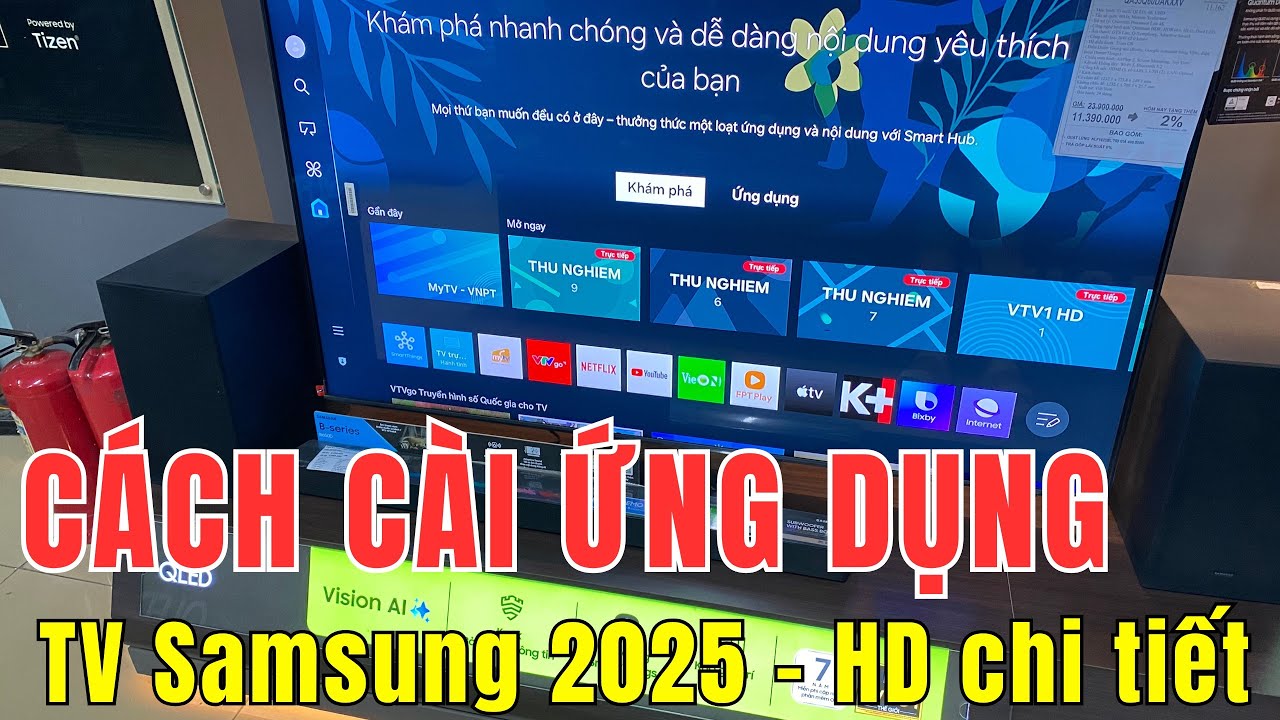 Hướng dẫn cách cài đặt ứng dụng trên tất cả các mẫu tivi samsung 2024 và 2025 | Chân Ngắn TV