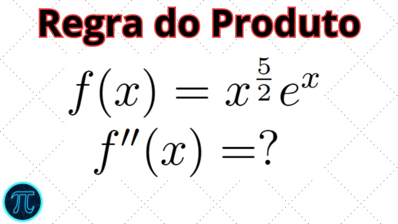 Derivada de f(x) = x^5/2 e^x (Regra do Produto)#matemática #derivadas #regradoproduto