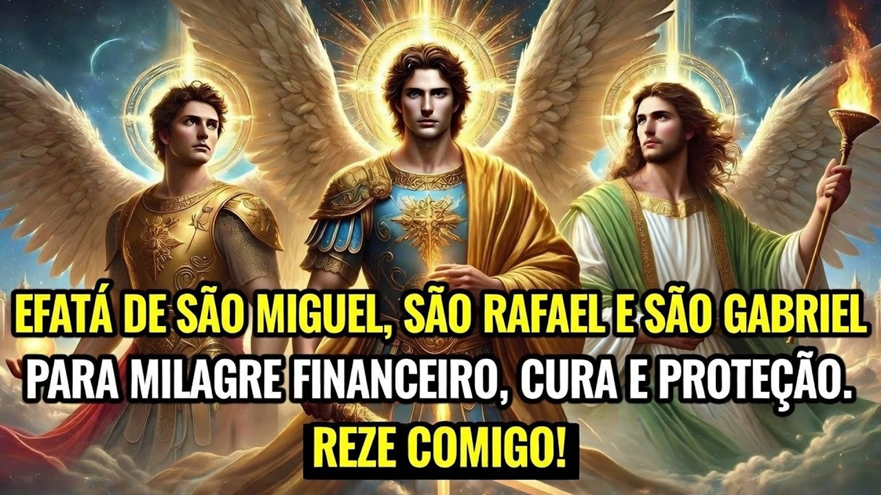EFATÁ de São Miguel, São Rafael e São Gabriel✨para Milagre Financeiro, Cura e Proteção. Reze Comigo!