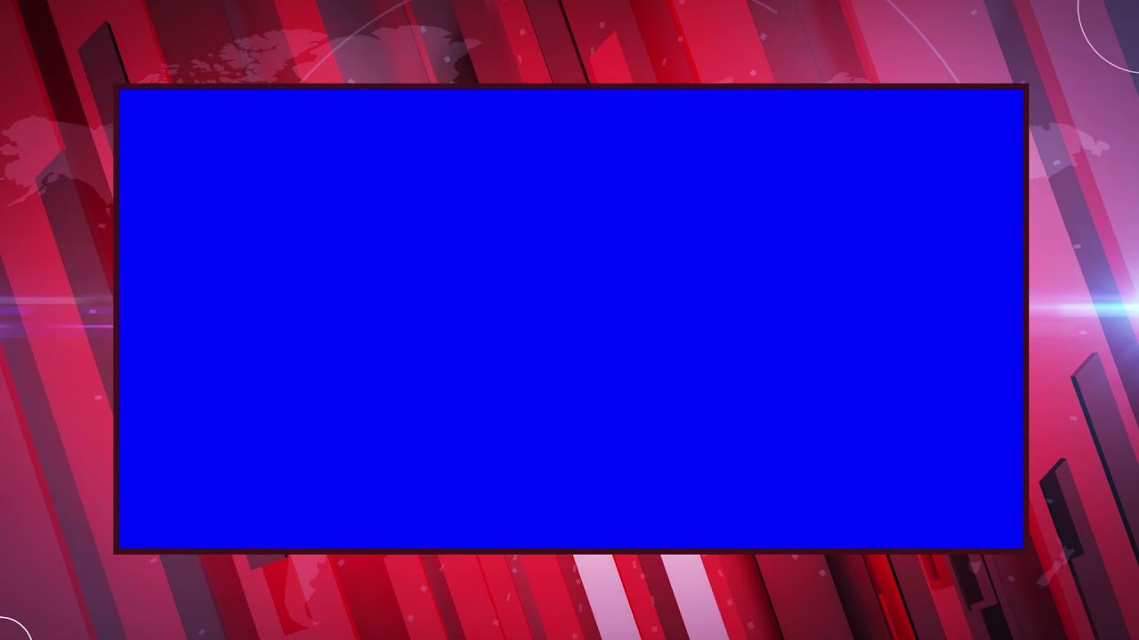 HD TRENDING NEWS BORDER OVERLAY/ BLUE SCREEN/ USE CHROMA KEY/ FREE DOWNLOAD/ FOR CONTENT CREATORS