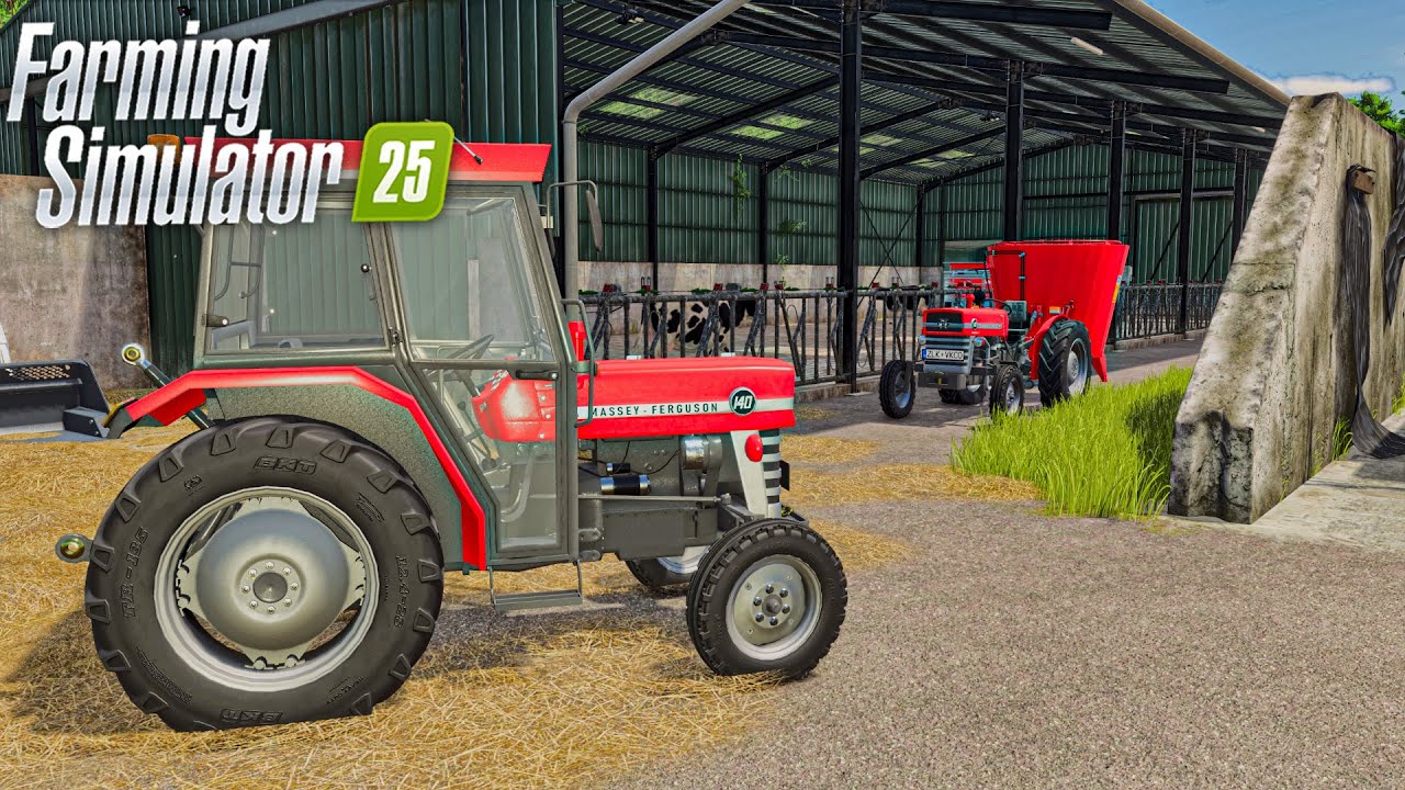 Мэсси Фергюсон 140 Стабильная работа на французской ферме | Farming Simulator 25 Tractor Mods