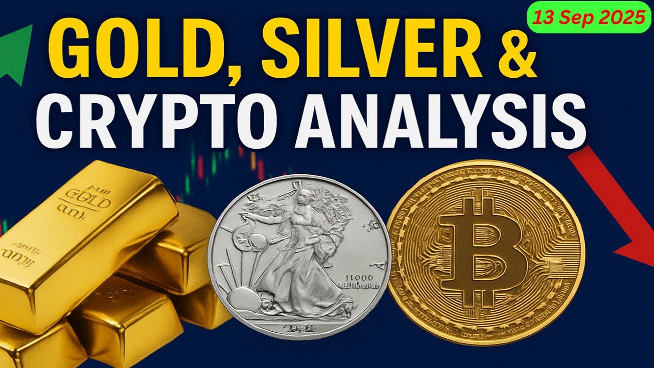 13 Sep 2025 | Gold, Silver & Crypto Analysis | DreZillion | #bitcoin #drezillion #viral #trending