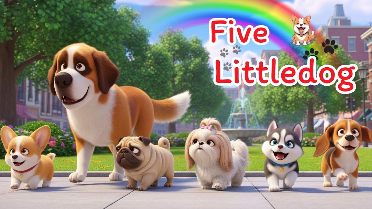 เพลง Five Little dog I Family Kids Song