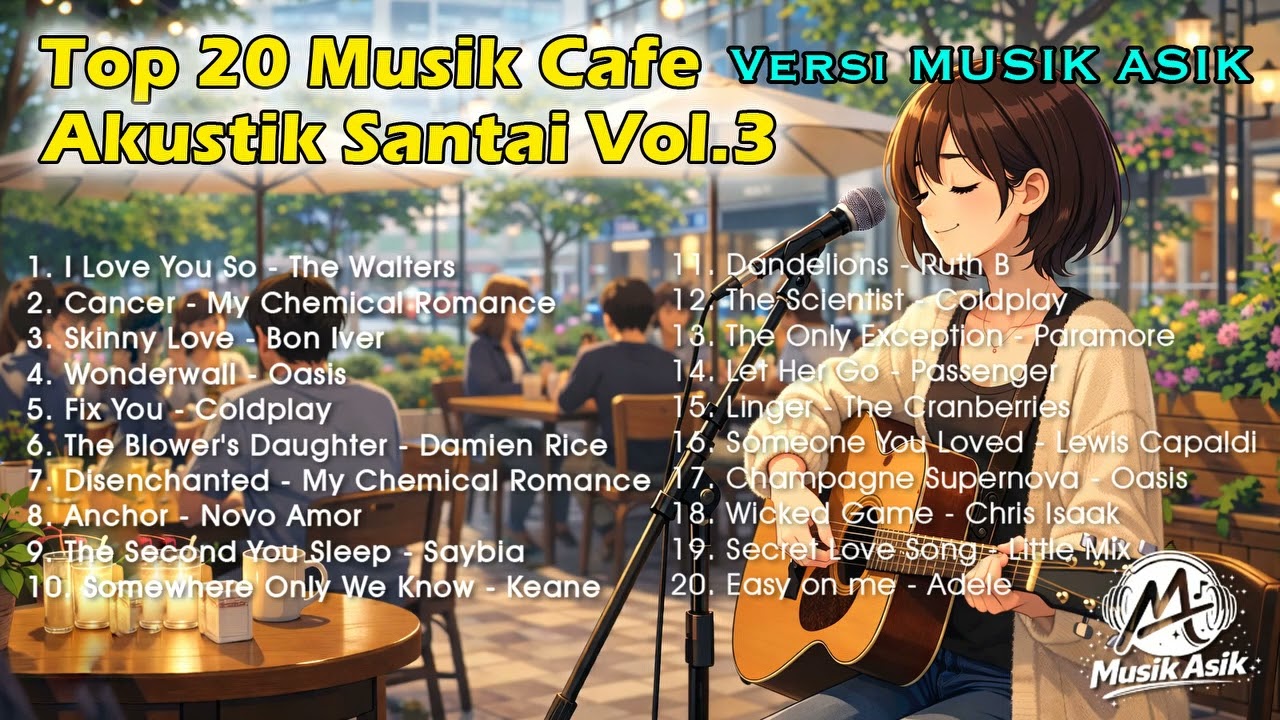 Top 20 Musik Cafe Akustik Santai Vol. 3 | Cafe Music Acoustic Compilation | MUSIK ASIK