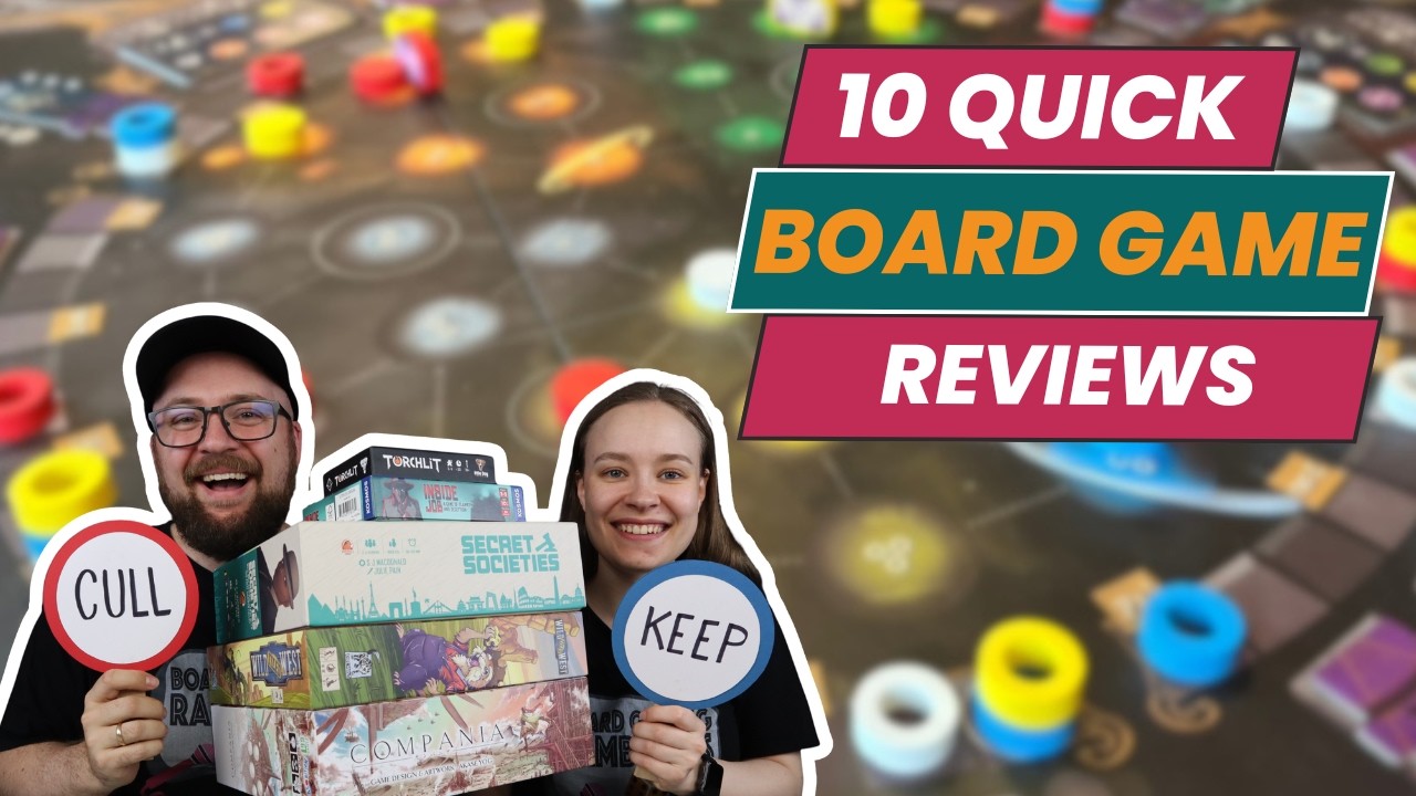 10 Board Game Reviews in 25 minutes! - Keep or Cull