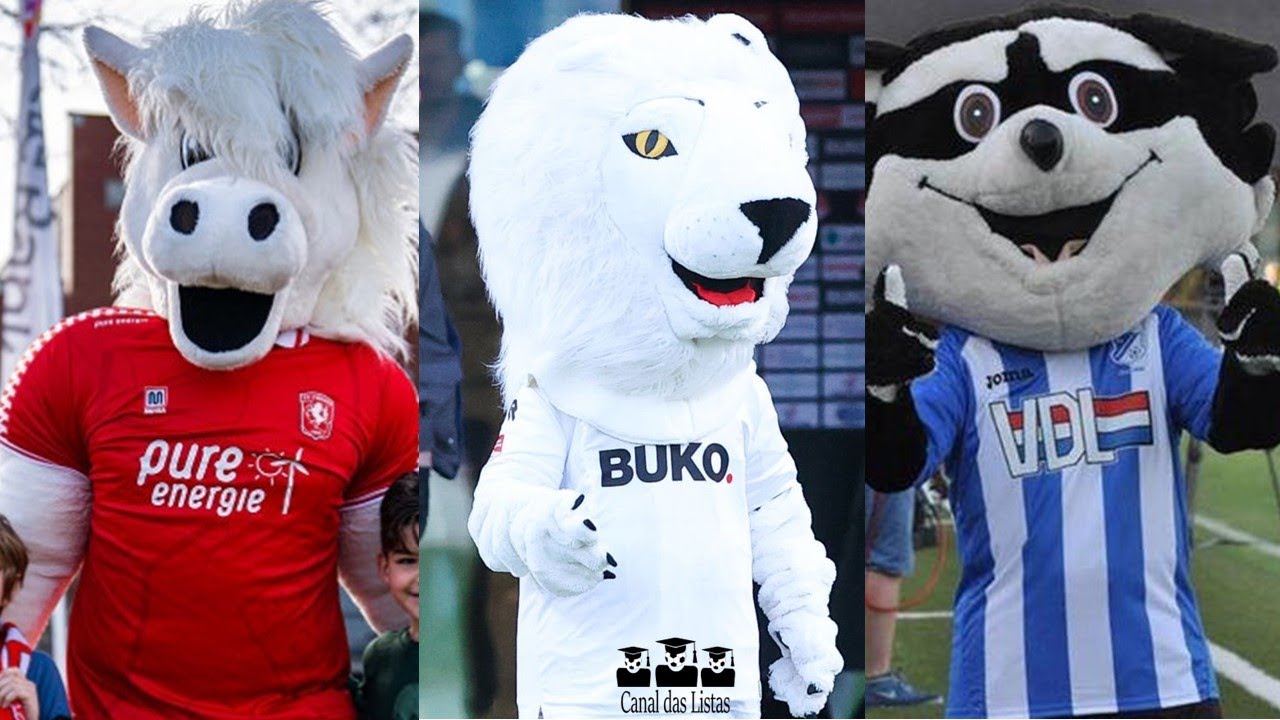 MASCOTES DOS TIMES DA HOLANDA – EREDIVISIE – EERSTE DIVISIE – 33 MASCOTES DE CLUBES HOLANDESES