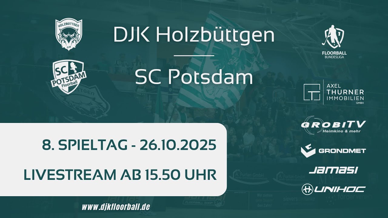 DJK Holzbüttgen vs. SCPotsdam - 8. Spieltag - Floorball Bundesliga 2025/26